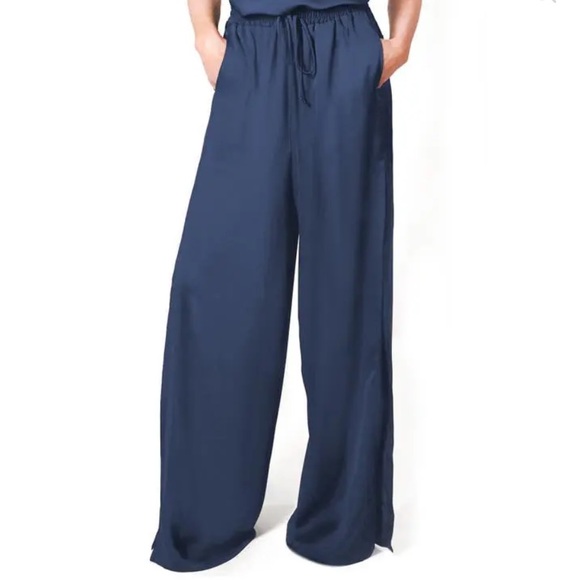 LightCodes Wide Leg Draw String Pants - Picture 2 of 11